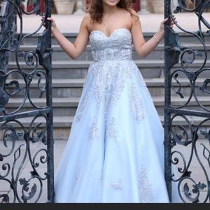 Blue Sweet 16 Dress /prom fits size 4 to 6 Sequin